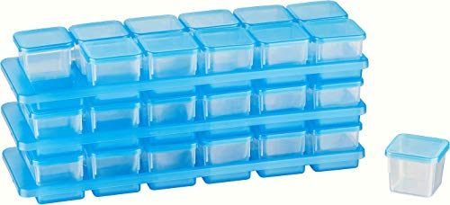 Kigima Gew/ürzdosen Sch/üttdosen Streudosen Vorratsdosen 0,14l 12er Set blau